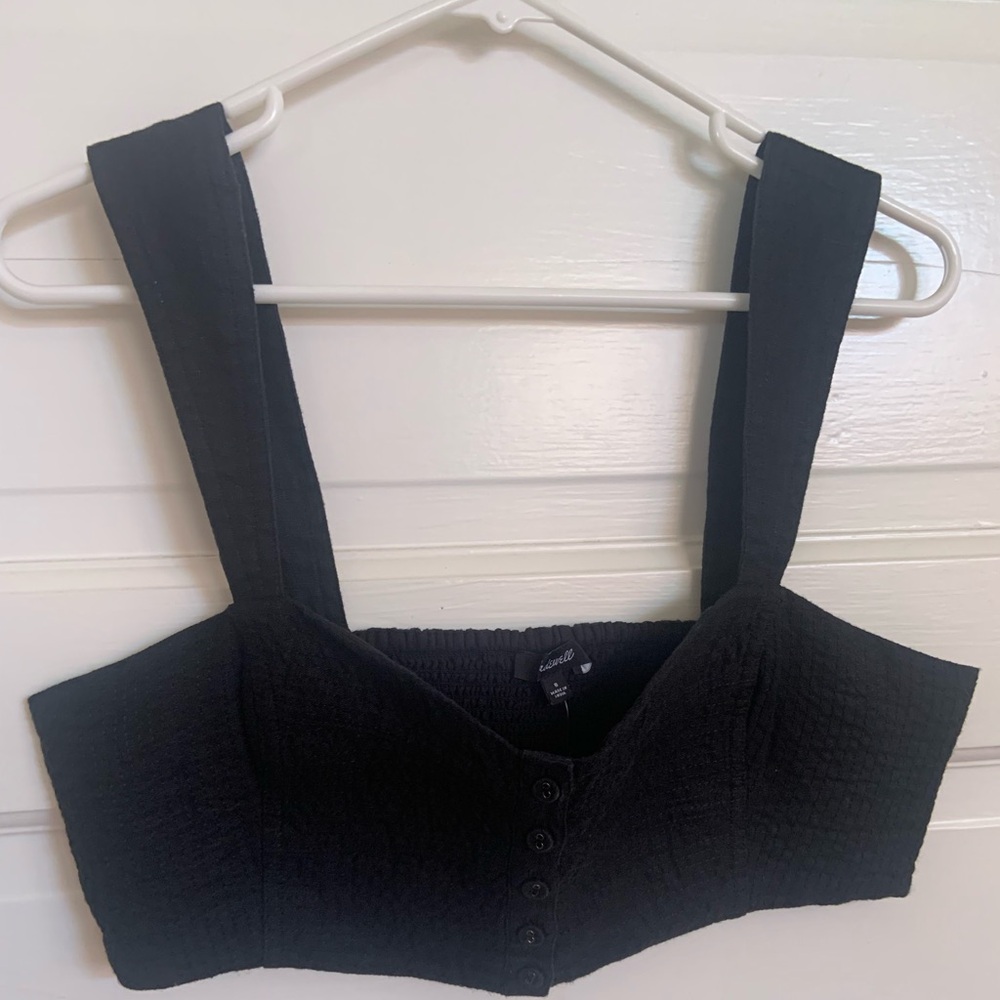 Madewell 100% linen sweetheart bralette